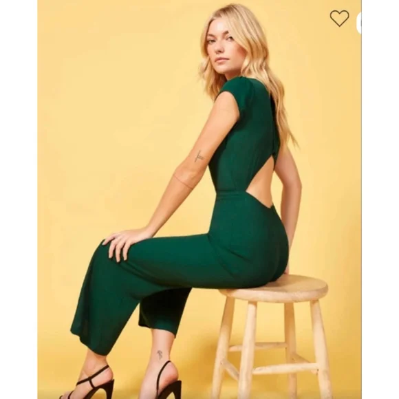 Women's Reformation Green Jumpsuit Size 8